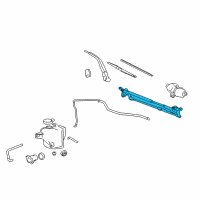 OEM 2008 Hummer H3 Wiper Linkage Diagram - 10389559