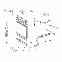 OEM Toyota Echo Thermostat Housing Diagram - 16321-21020