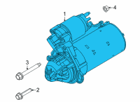 OEM Ram 1500 Engine Starter Diagram - R8080460AB