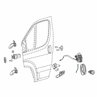 OEM Ram ProMaster 1500 Link-Latch ACTUATING Diagram - 68134162AA