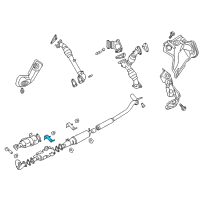 OEM 2018 Nissan Titan XD Bracket-Exhaust Mounting Diagram - 20731-EZ40A