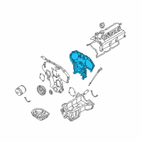 OEM Nissan Altima Cover Assy-Front Diagram - 13500-7Y00B