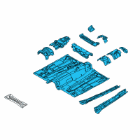 OEM 2012 Ford Focus Front Floor Pan Diagram - CP9Z-5411135-A