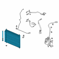 OEM 2017 Honda Accord Condenser Sub-Assy. Diagram - 80110-T3V-A01