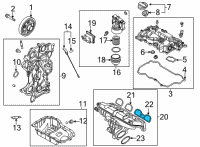 OEM 2022 Hyundai Sonata Gasket-Intake Manifold Diagram - 28314-2M800