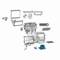 OEM 2015 Ram ProMaster 3500 Motor-Blower With Wheel Diagram - 68250220AB