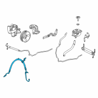 OEM Cadillac SRX Pressure Hose Diagram - 22855966