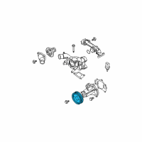 OEM Infiniti QX56 Pulley-Fan & Water Pump Diagram - 21051-7S00B