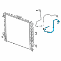 OEM 2020 Buick Enclave Hoses Diagram - 84335372