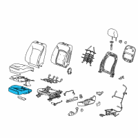 OEM 2013 Chevrolet Malibu Seat Cushion Pad Diagram - 23493957