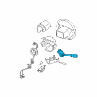 OEM 2004 Ford Freestar Combo Switch Diagram - 5F2Z-13K359-AAA