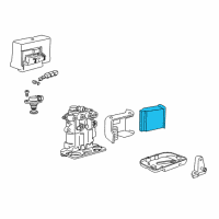 OEM 1995 Pontiac Sunfire Abs Control Module-Electronic Brake Control Module Assembly Diagram - 16199777