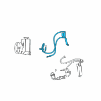 OEM Jeep Liberty Line-Power Steering Pressure Diagram - 52125270AE