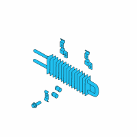 OEM Infiniti Q70L Oil Cooler Assy-Power Steering Diagram - 49790-JK000