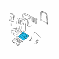 OEM 2001 Pontiac Grand Am Pad Asm, Driver Seat Cushion Diagram - 22604854