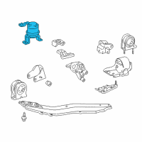 OEM 1997 Toyota RAV4 Side Mount Diagram - 12362-74391