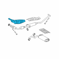 OEM 2018 Toyota Corolla Heat Shield Diagram - 58151-02380