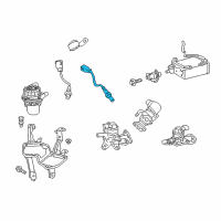 OEM 2014 Toyota Sequoia Rear Oxygen Sensor Diagram - 89465-0C300