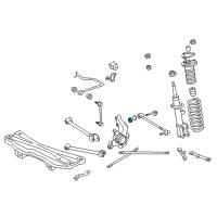 OEM 2003 Toyota Celica Rear Lower Control Arm Nut Diagram - 90178-A0071