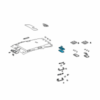 OEM 2007 Lexus RX350 Lamp Assembly, Dome Diagram - 81240-AA020-B0