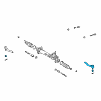 OEM 2008 Lexus RX350 Rod Set Diagram - 45460-09060