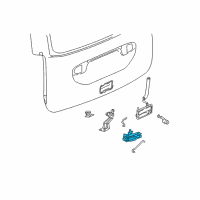 OEM Saturn Vue Latch Assembly Diagram - 25824166