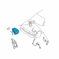 OEM 2003 Infiniti Q45 Actuator Assy-Anti Skid Diagram - 47600-CR901