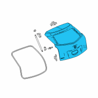 OEM 2016 Cadillac SRX Lift Gate Diagram - 23495091