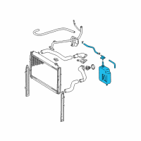 OEM Toyota Tacoma Reservoir Assembly Diagram - 16470-0C011