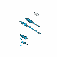 OEM Toyota Sienna Axle Assembly Diagram - 43410-08201