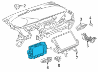 OEM 2022 Chevrolet Bolt EUV Cluster Assembly Diagram - 42787375