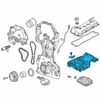 OEM Nissan Murano Pan Assy Oil Diagram - 11110-3TA3A