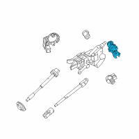 OEM 2008 Ford Taurus Column Assembly Housing Diagram - AA8Z-3F527-A