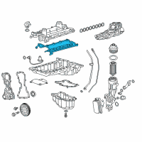 OEM Chevrolet Express Valve Cover Gasket Diagram - 12643582