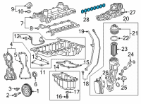 OEM 2017 Chevrolet Express 2500 Gasket-Intake Manifold (Air Flow Ports) Diagram - 12637739
