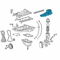 OEM 2019 GMC Canyon Cooler Asm-Engine Oil Diagram - 55595793