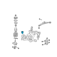 OEM 2011 Chrysler Town & Country BUSHING-Cradle Diagram - 5273730AB