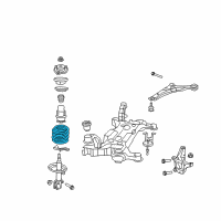 OEM 2013 Chrysler Town & Country Front Coil Spring Right Front Diagram - 4670572AA