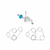 OEM 2004 Kia Rio Pulley Assembly-Idle Diagram - KB36615940