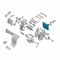 OEM 2017 Hyundai Ioniq Evaporator Assembly Diagram - 97139-G2000