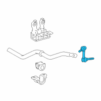 OEM 2017 Lexus GS450h Link Assy, Front Stabilizer Diagram - 48810-30090