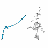 OEM Hyundai Elantra Coupe Cable Assembly-Automatic Transmission Diagram - 46790-3Y100