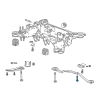 OEM Chevrolet Trailblazer Axle Beam Bolt Diagram - 11588744