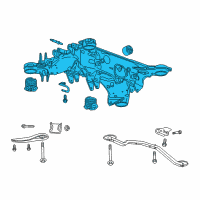 OEM 2019 Cadillac CT6 Axle Diagram - 84154091