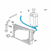 OEM 1996 BMW 850Ci Vent Hose Diagram - 17-11-1-737-819