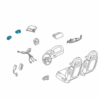OEM 2004 Chevrolet SSR Sensor Asm-Inflator Restraint Front End Discriminating Diagram - 15796431