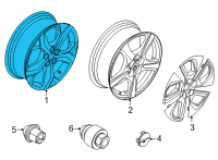 OEM Ford Mustang Mach-E WHEEL ASY Diagram - LJ8Z-1007-B