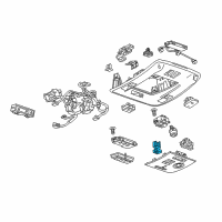 OEM GMC Sierra 1500 Courtesy Lamp Diagram - 84435081