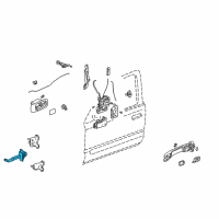 OEM Honda CR-V Checker, Left Front Door Diagram - 72380-S9A-003