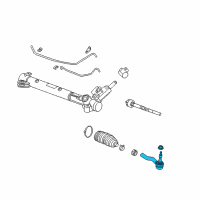 OEM 2013 Cadillac CTS Outer Tie Rod Diagram - 19177442